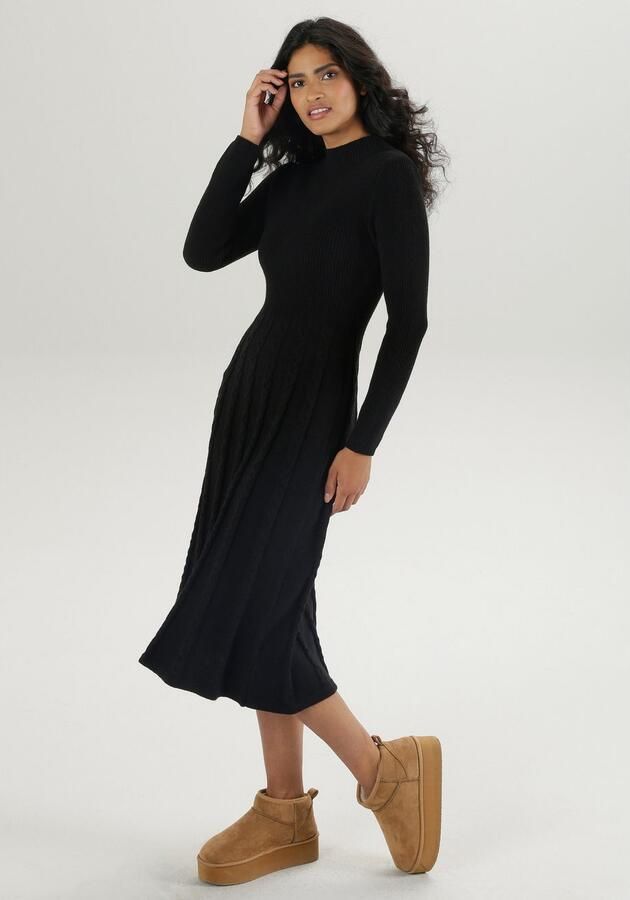 Aniston SELECTED Gebreide jurk met kabelmotief - Foto 5