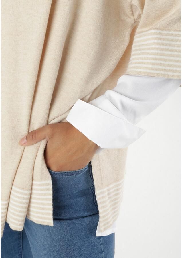 Aniston SELECTED Gebreide trui in casual ponchostijl - Foto 3