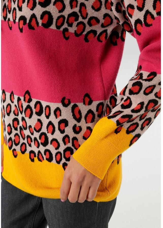 Aniston SELECTED Gebreide trui in dierenlook in combinatie met blokstrepen nieuwe collectie - Foto 3