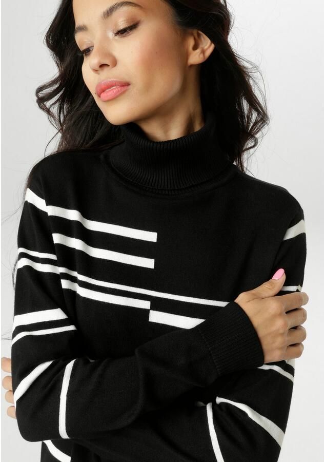 Aniston SELECTED Gebreide trui in geometrisch onderbroken streepdessin nieuwe collectie - Foto 2