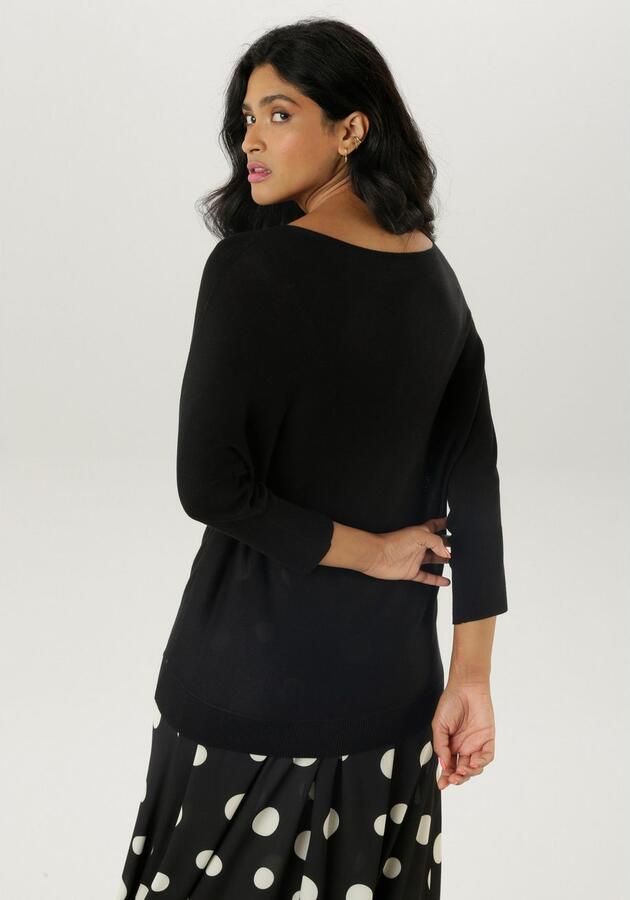 Aniston SELECTED Gebreide trui met boothals - Foto 3