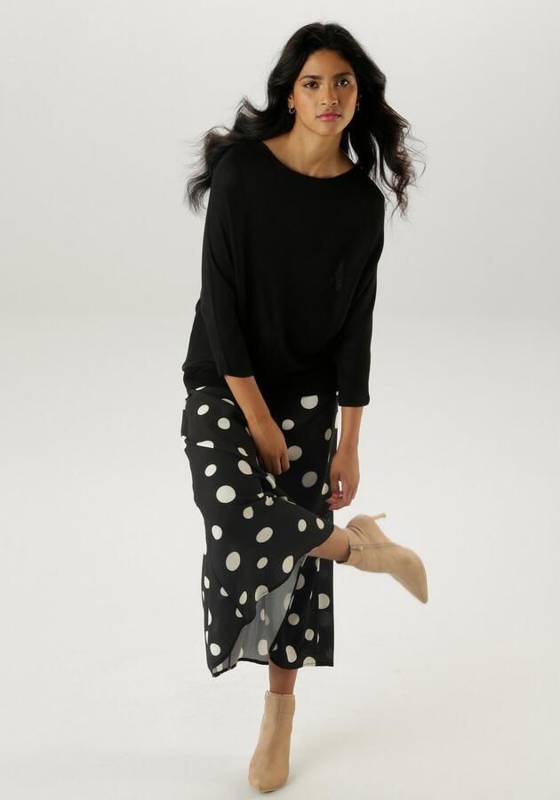 Aniston SELECTED Gebreide trui met boothals - Foto 5