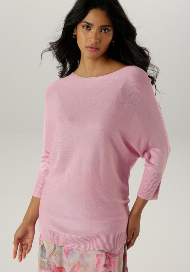 Aniston SELECTED Gebreide trui met boothals - Foto 8