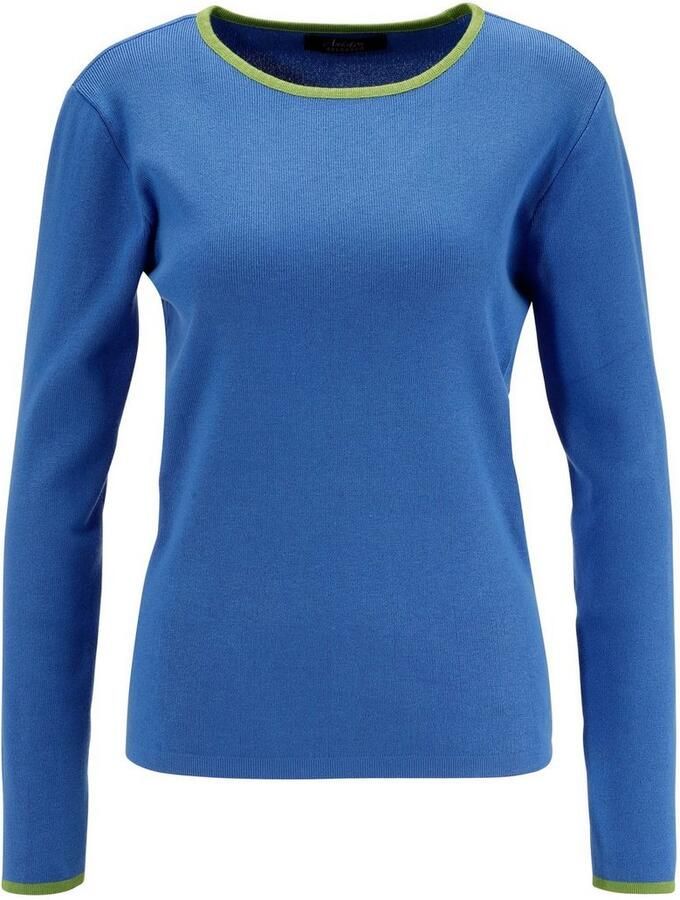 Aniston SELECTED Gebreide trui met contrastkleurige strepen