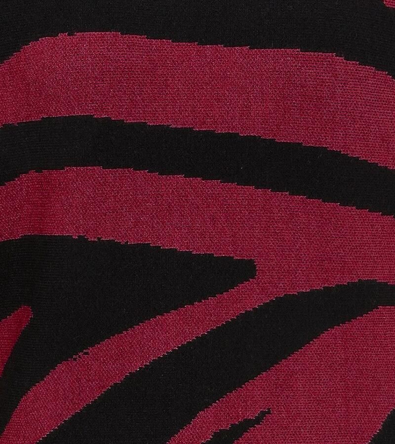 Aniston SELECTED Gebreide trui met dierenpatroon en hoge staande kraag