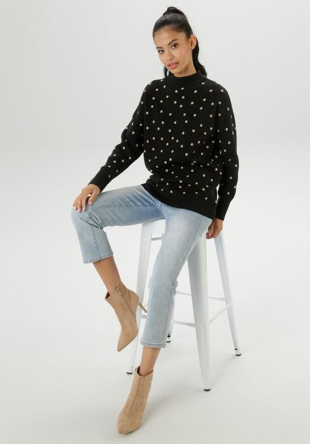 Aniston SELECTED Gebreide trui met elegant jacquard-patroon nieuwe collectie - Foto 6