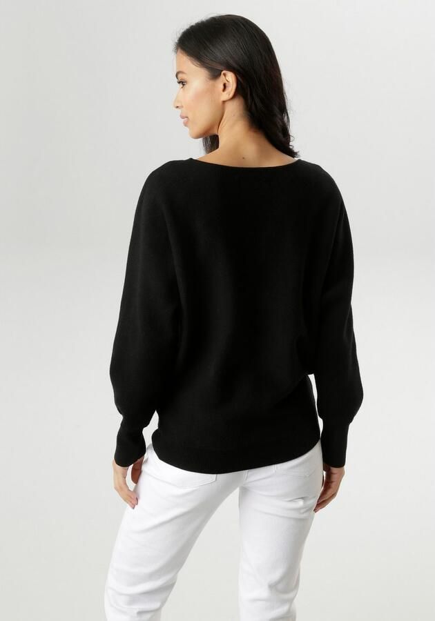 Aniston SELECTED Gebreide trui met extravagante opgestikte stippen voor nieuwe collectie - Foto 4