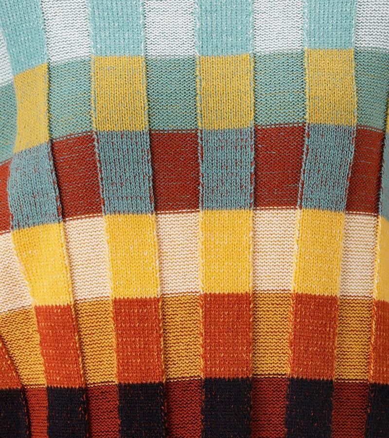 Aniston SELECTED Gebreide trui met meerkleurig gestructureerd ruitpatroon nieuwe collectie