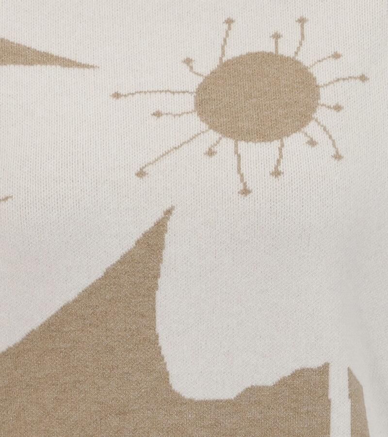 Aniston SELECTED Gebreide trui met opvallend bloesemdesign