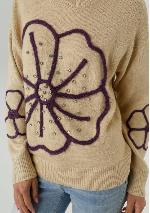 Aniston SELECTED Gebreide trui voor bezet met fonkelende glittersteentjes nieuwe collectie - Foto 3