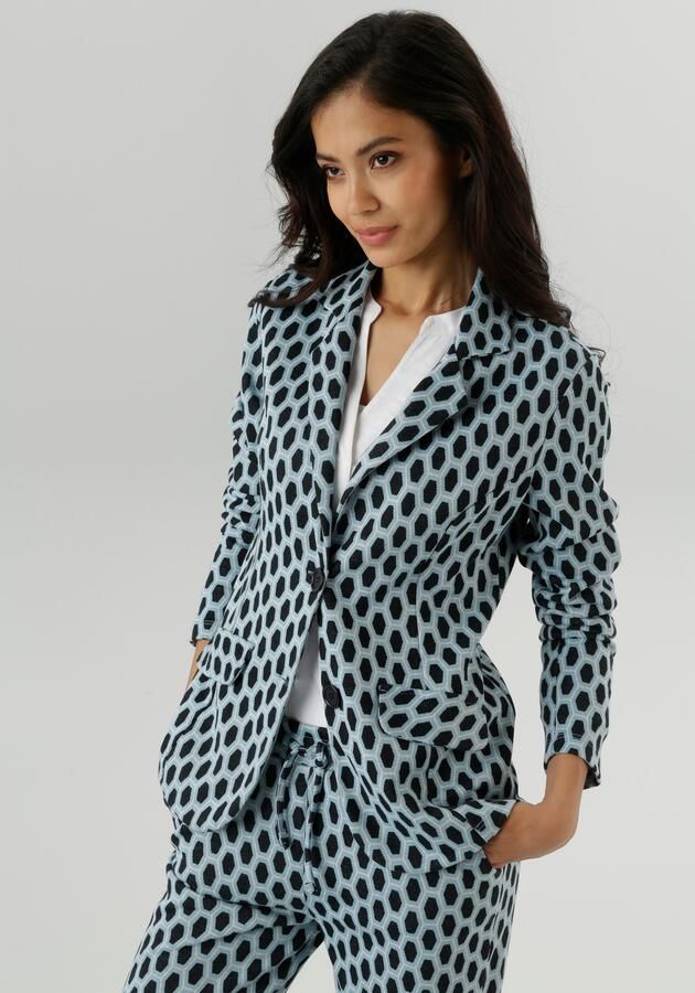 Aniston SELECTED Jerseyblazer met allover-patroon in geometrische honingraatlook nieuwe collectie - Foto 8