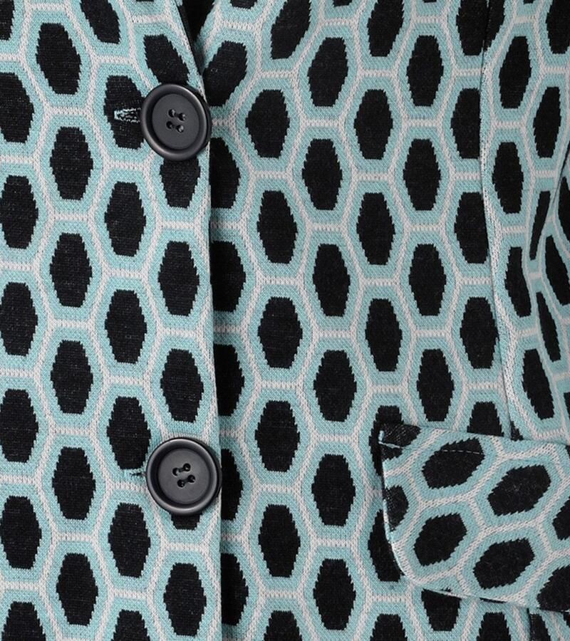 Aniston SELECTED Jerseyblazer met allover-patroon in geometrische honingraatlook nieuwe collectie