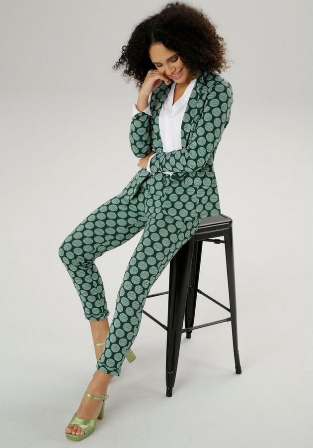 Aniston SELECTED Jerseyblazer met gestreepte stippen - Foto 5