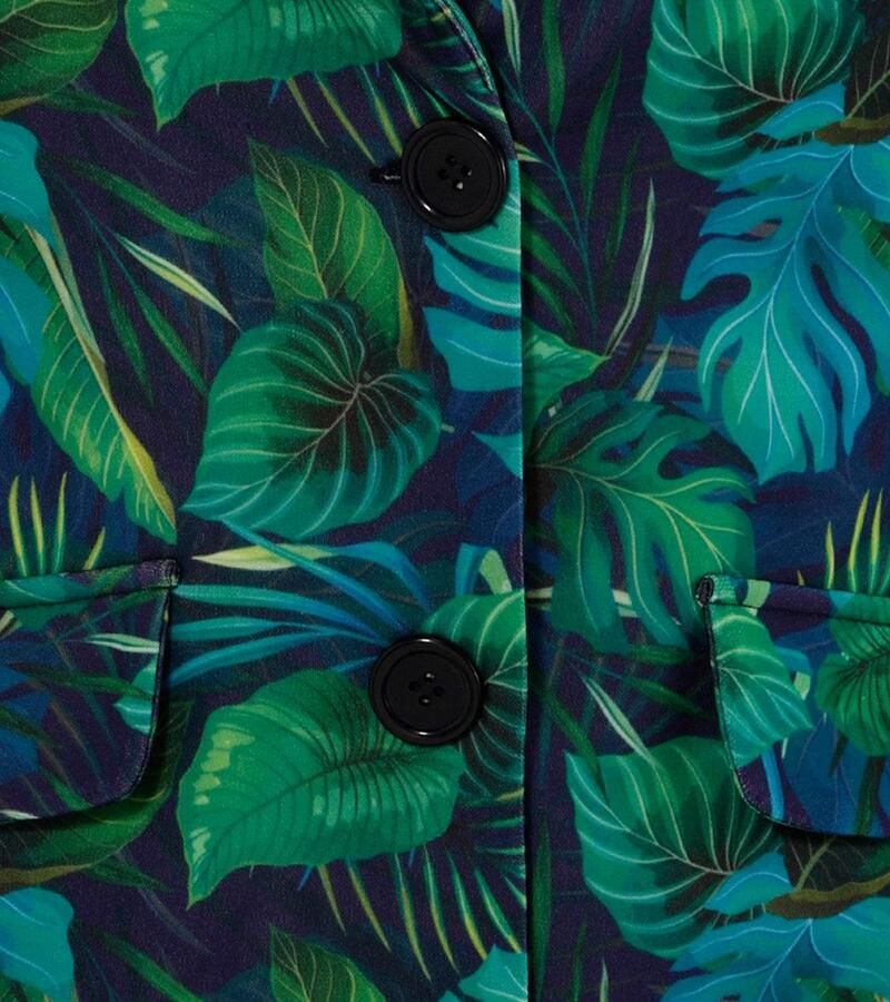 Aniston SELECTED Jerseyblazer met grootvlak en abstract bladerenpatroon