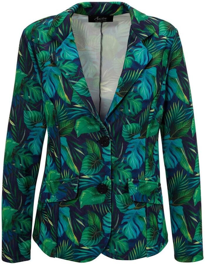 Aniston SELECTED Jerseyblazer met grootvlak en abstract bladerenpatroon - Foto 2