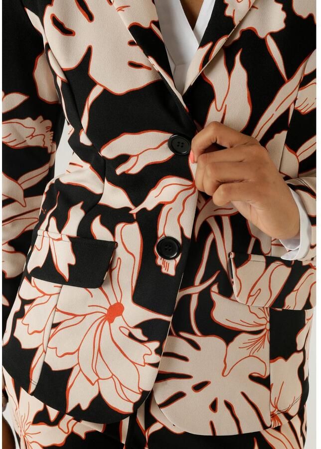 Aniston SELECTED Jerseyblazer met grootvlak en abstract bloemenpatroon - Foto 3