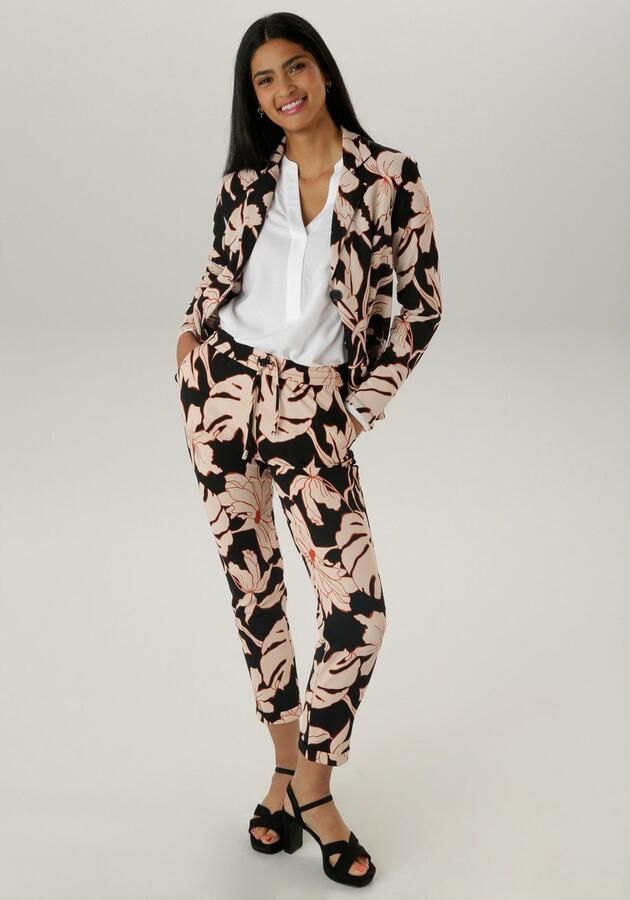 Aniston SELECTED Jerseyblazer met grootvlak en abstract bloemenpatroon - Foto 6