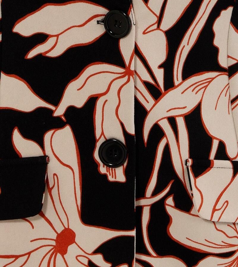 Aniston SELECTED Jerseyblazer met grootvlak en abstract bloemenpatroon