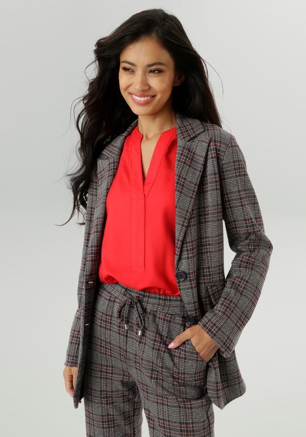 Aniston SELECTED Jerseyblazer met klassiek ruitmotief nieuwe collectie - Foto 7