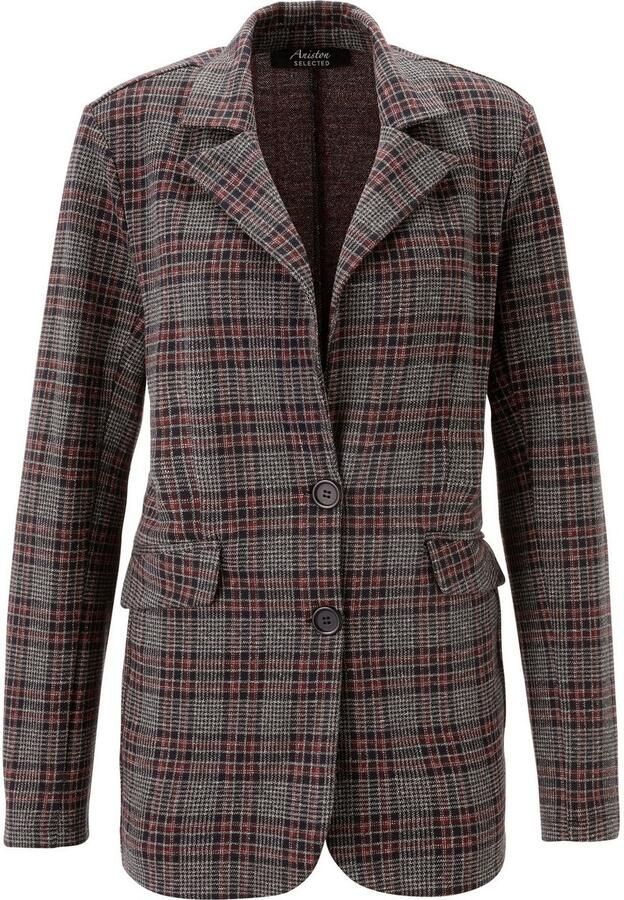 Aniston SELECTED Jerseyblazer met klassiek ruitmotief nieuwe collectie - Foto 6