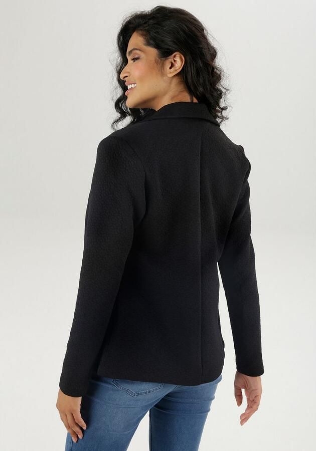 Aniston SELECTED Jerseyblazer met structuurmotief - Foto 4