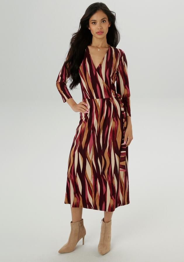 Aniston SELECTED Jerseyjurk in elegante wikkel-look nieuwe collectie - Foto 8