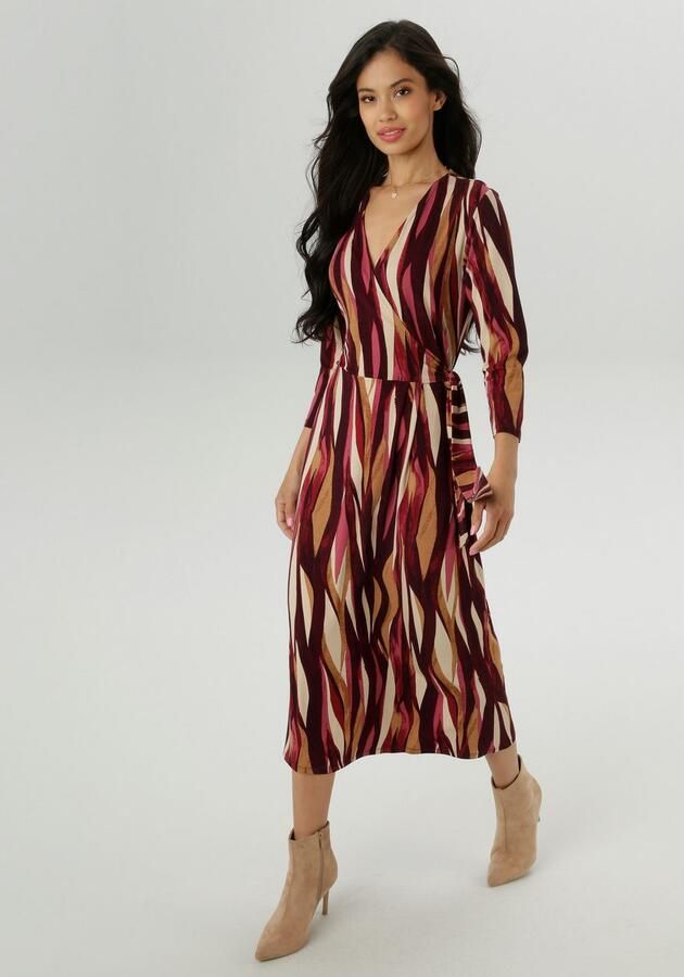 Aniston SELECTED Jerseyjurk in elegante wikkel-look nieuwe collectie - Foto 4