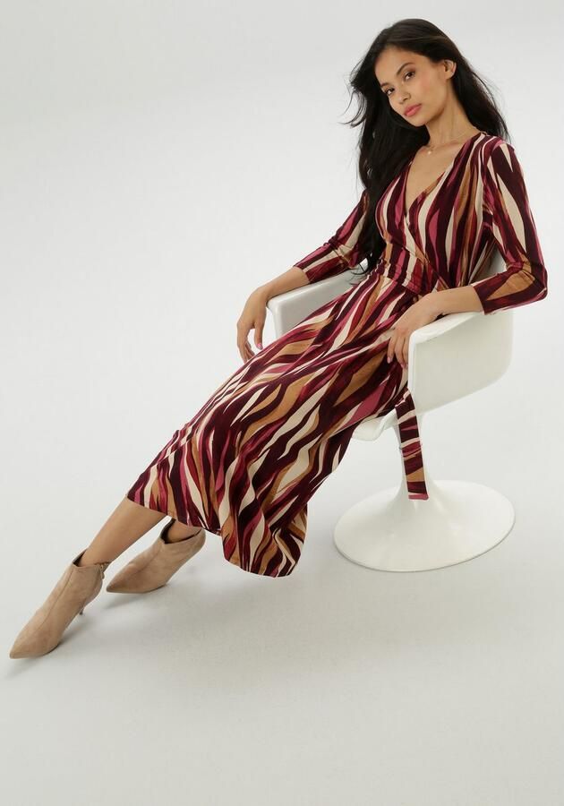 Aniston SELECTED Jerseyjurk in elegante wikkel-look nieuwe collectie - Foto 5