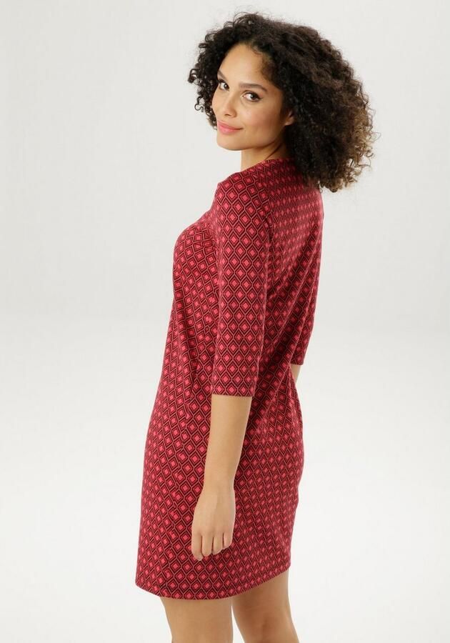 Aniston SELECTED Jerseyjurk in jacquardkwaliteit - Foto 3