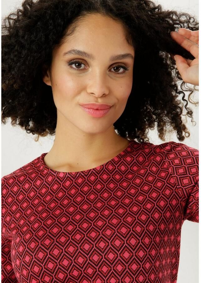 Aniston SELECTED Jerseyjurk in jacquardkwaliteit