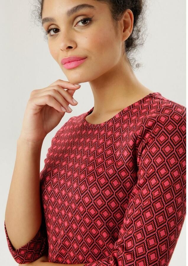 Aniston SELECTED Jerseyjurk in jacquardkwaliteit - Foto 2