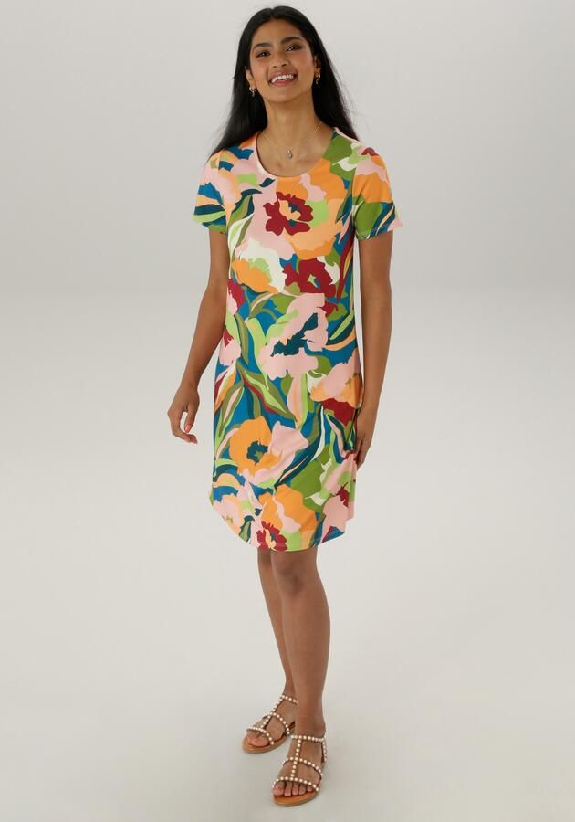 Aniston SELECTED Jerseyjurk in lichte a-lijn vorm - Foto 7