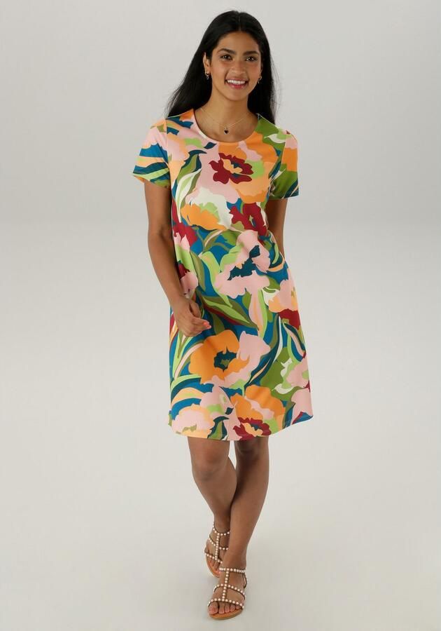 Aniston SELECTED Jerseyjurk in lichte a-lijn vorm - Foto 4