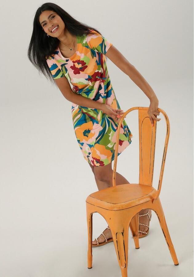 Aniston SELECTED Jerseyjurk in lichte a-lijn vorm - Foto 3