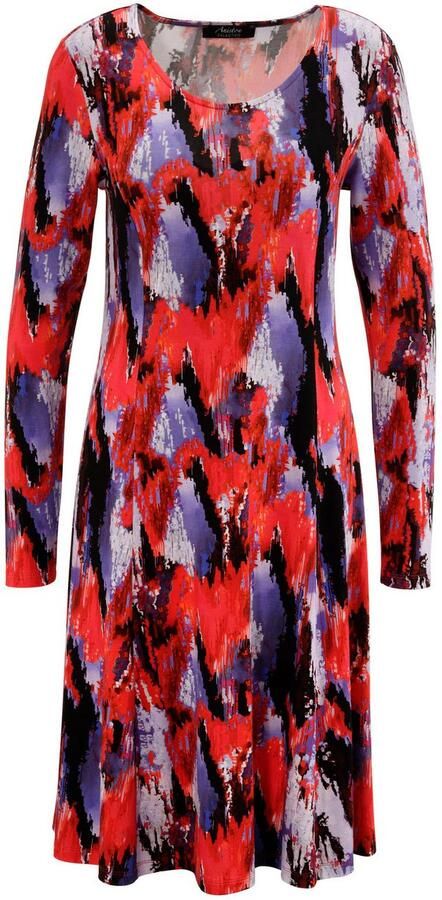 Aniston SELECTED Jerseyjurk in moderne en abstracte kleurverloop - Foto 6