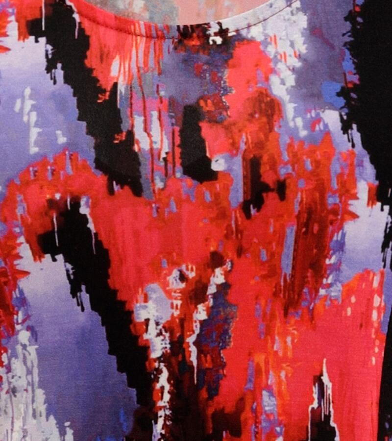 Aniston SELECTED Jerseyjurk in moderne en abstracte kleurverloop