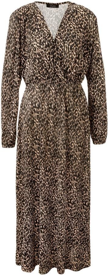 Aniston SELECTED Jerseyjurk in trendy dierenprint en wikkeloptiek nieuwe collectie - Foto 6