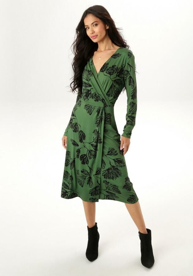 Aniston SELECTED Jerseyjurk in wikkel-look nieuwe collectie - Foto 4