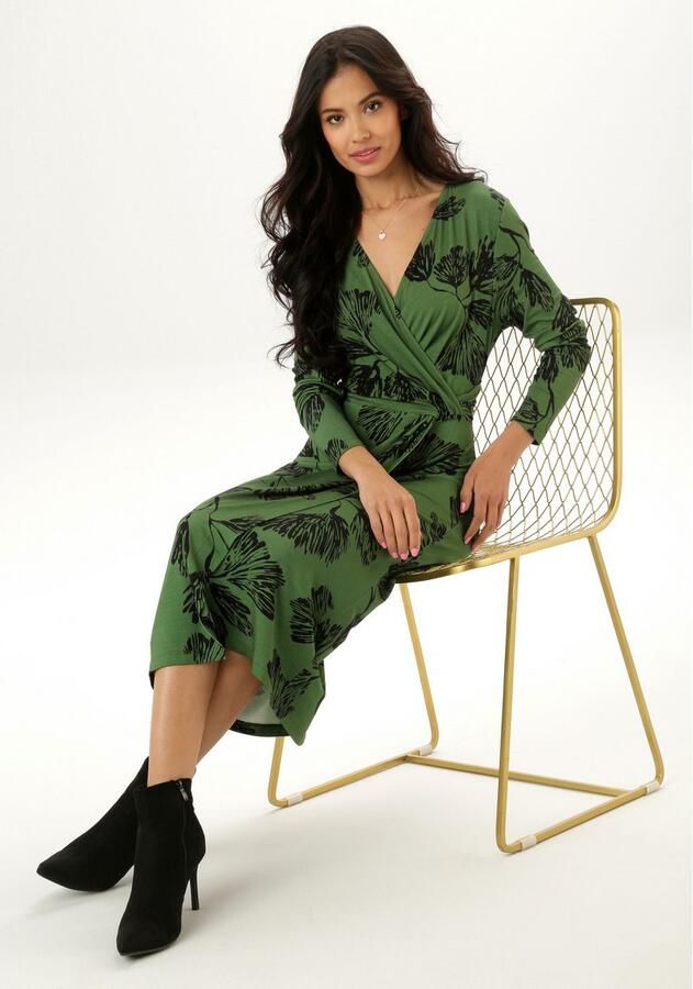 Aniston SELECTED Jerseyjurk in wikkel-look nieuwe collectie - Foto 2