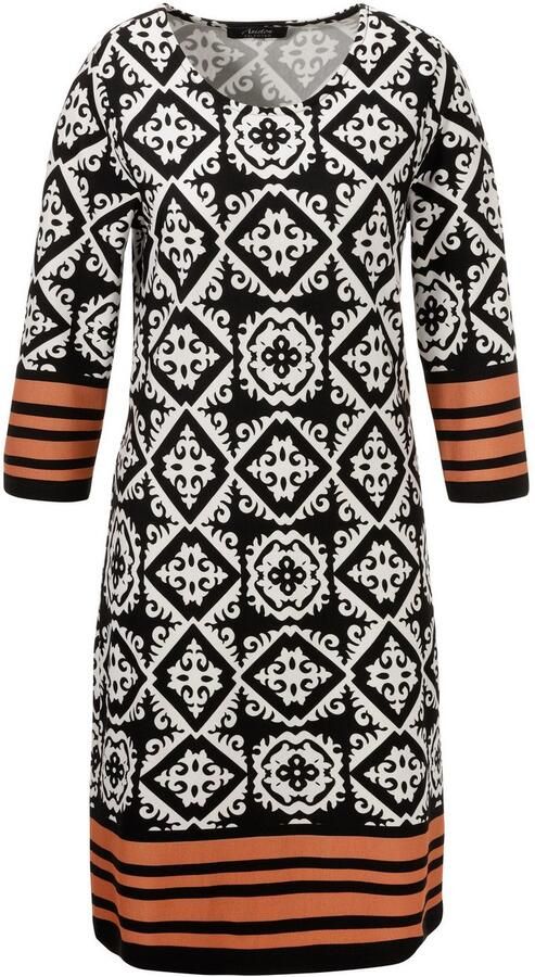 Aniston SELECTED Jerseyjurk met aantrekkelijk orna tpatroon nieuwe collectie - Foto 6