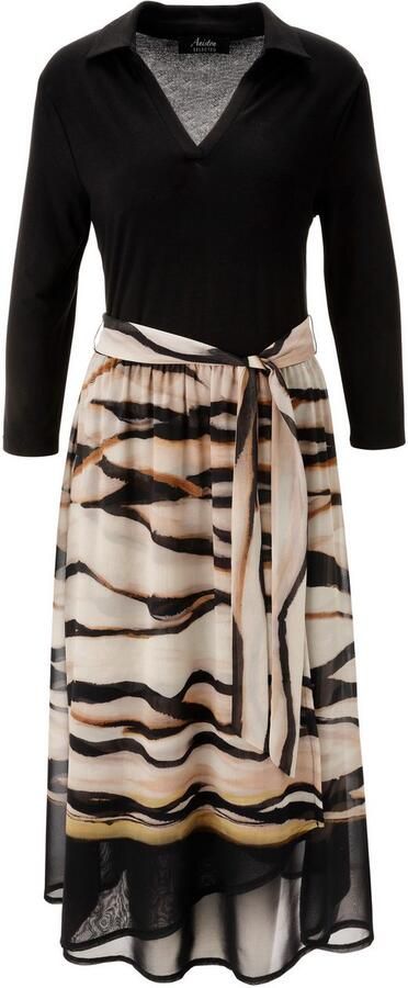 Aniston SELECTED Jerseyjurk met afneembare bindband nieuwe collectie - Foto 6