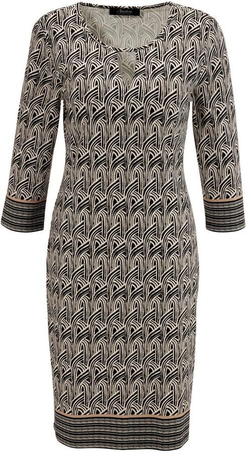 Aniston SELECTED Jerseyjurk met decoratieve cut-out bij de ronde hals - Foto 6