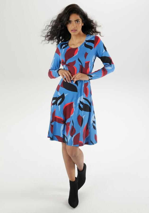 Aniston SELECTED Jerseyjurk met een lichte a-vorm - Foto 7