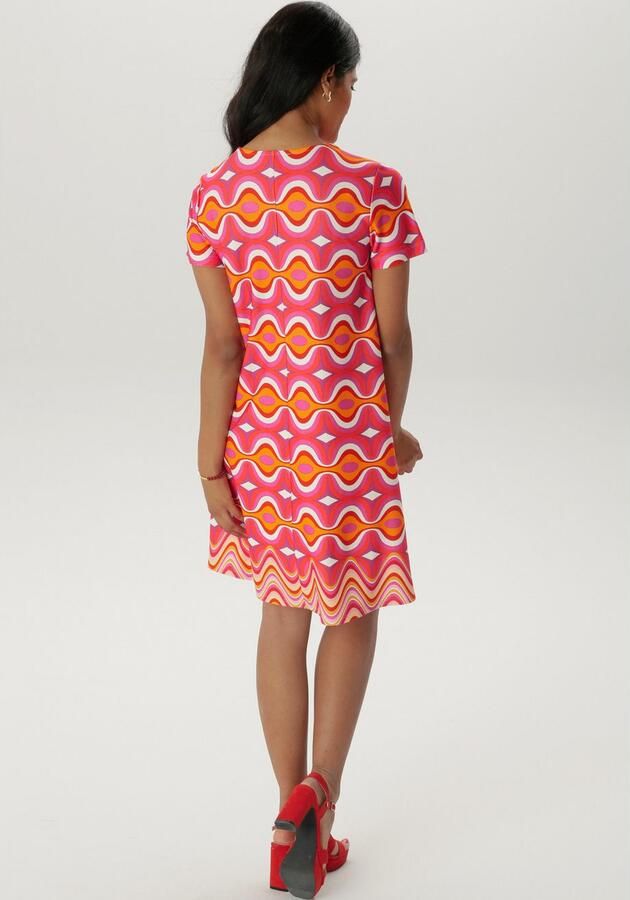 Aniston SELECTED Jerseyjurk met een lichte a-vorm - Foto 4