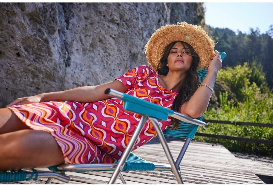 Aniston SELECTED Jerseyjurk met een lichte a-vorm - Foto 6