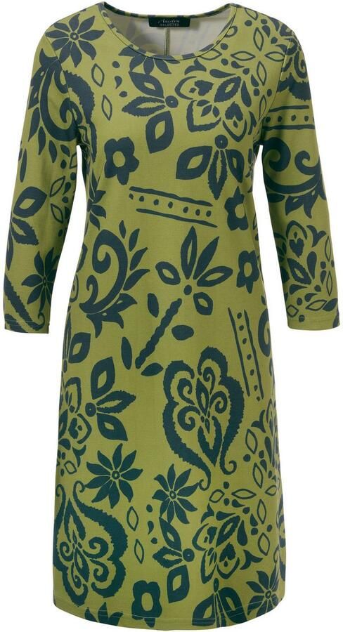 Aniston SELECTED Jerseyjurk met fantasierijke bloe print allover nieuwe collectie - Foto 6