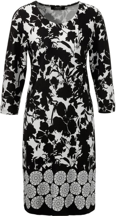 Aniston SELECTED Jerseyjurk met fantasierijke bloe print nieuwe collectie - Foto 6