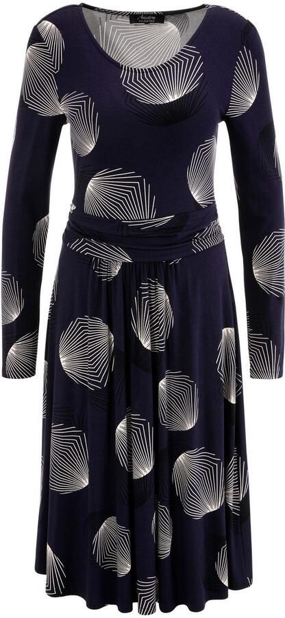 Aniston SELECTED Jerseyjurk met figuurnauwkeurige rimpelingen in de taille - Foto 7