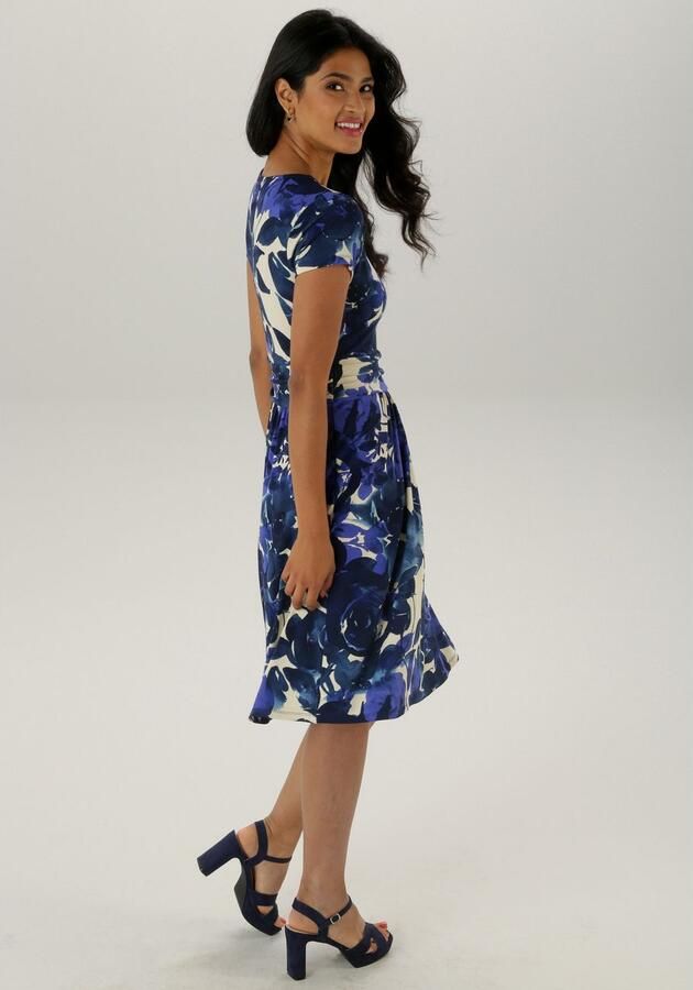 Aniston SELECTED Jerseyjurk met geraffineerde tailleband - Foto 4