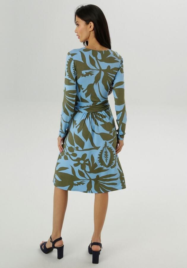 Aniston SELECTED Jerseyjurk met gerimpelde tailleband nieuwe collectie - Foto 4